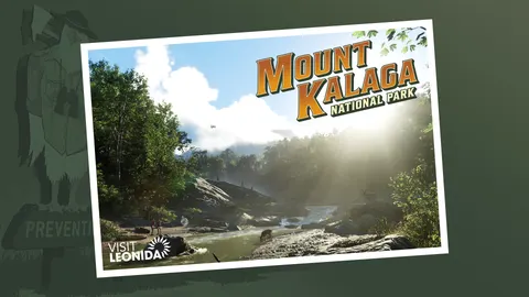 Official Grand Theft Auto VI postcard artwork for Mount Kalaga.